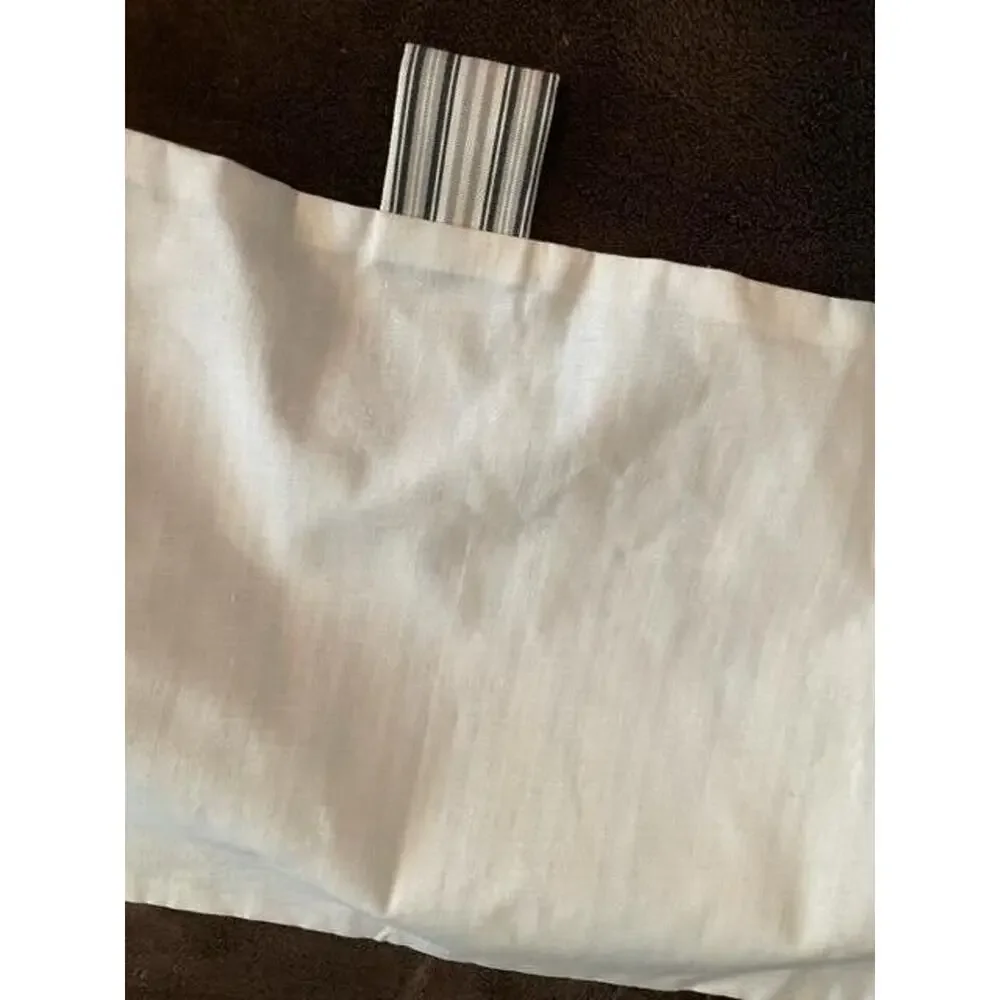 Handmade curtains 2 panels Grey Striped.